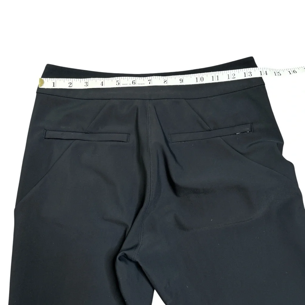 Athleta Stellar Flare Trouser Pant Women's Black Stretch NWOT.  Size 4P - Picture 4 of 12